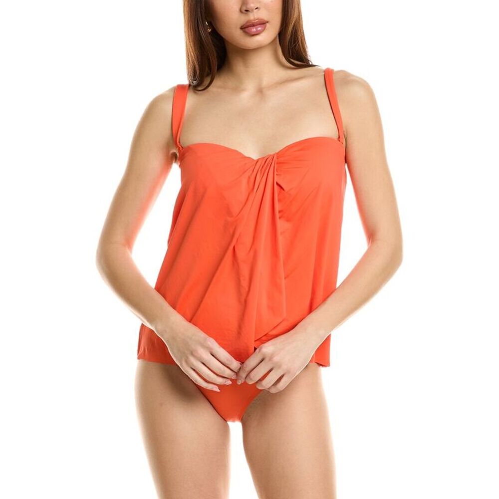 Coco Contours Womens  Clarity Bandeau Tank, Red